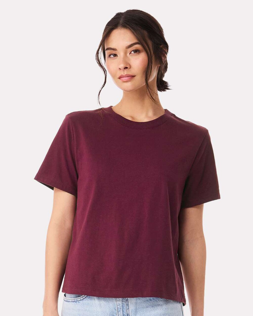 BELLA CANVAS Women’s 6 oz Heavyweight Tee 100% Cotton Crewneck T-Shirt for Everyday Wear